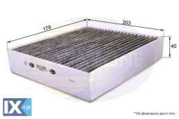 ΦΙΛΤΡΟ ΚΑΜΠΙΝΑΣ ΑΝΘΡΑΚΑ MITSUBISHI - SMA  EKF108A MR958017 0013871V001 13871V002 4548300018 Q0013871V001000000 Q0013871V002000000