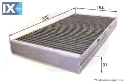 ΦΙΛΤΡΟ ΚΑΜΠΙΝΑΣ ΑΝΘΡΑΚΑ OPEL  EKF116A 9166107 9179904 9196107 9196343 93172129 1808617 1808624 32026117 46844822 51805219 9179904