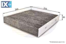 ΦΙΛΤΡΟ ΚΑΜΠΙΝΑΣ ΑΝΘΡΑΚΑ FORD  EKF161A 1253220 1315687 1452344 1494697 1709013 1713180 3M5J19G244AA 3M5J19G244AAHF 3M5J19G244ABHF AV6N19G244AA