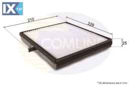 ΦΙΛΤΡΟ ΚΑΜΠΙΝΑΣ CHEVROLET -  DAEWOO  EKF256 96554378 96554378 96554421 96800837 EC96554378