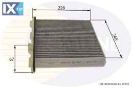 ΦΙΛΤΡΟ ΚΑΜΠΙΝΑΣ ΑΝΘΡΑΚΑ MITSUBISHI  EKF265A 7803A027 MR500057 MR500058