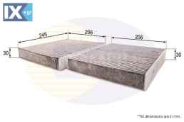 ΦΙΛΤΡΟ ΚΑΜΠΙΝΑΣ ΑΝΘΡΑΚΑ BMW  EKF320A 64119163329 64119272641 64119272642