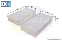 ΦΙΛΤΡΟ ΚΑΜΠΙΝΑΣ HONDA  (ΣΥΣΚ 2 TMX)  EKF3402 08R79S50600 80290S50003 80291S2H505 80291S2HE01 80295S50003