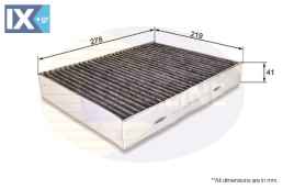 ΦΙΛΤΡΟ ΚΑΜΠΙΝΑΣ ΑΝΘΡΑΚΑ PORSCHE - VW  EKF341A 7P0819631 7P0819631 95857221900