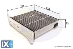 ΦΙΛΤΡΟ ΚΑΜΠΙΝΑΣ ΑΝΘΡΑΚΑ MITSUBISHI  EKF349A MME61701 MR398288 MZ690361 XR398288D