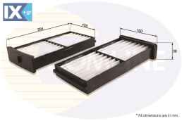 ΦΙΛΤΡΟ ΚΑΜΠΙΝΑΣ MITSUBISHI   (ΣΥΣΚ 2 TMX  EKF3562 MR315172 MZ360034 XR315172 XR315172D