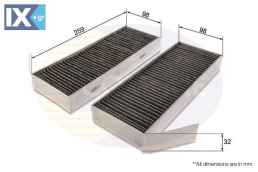 ΦΙΛΤΡΟ ΚΑΜΠΙΝΑΣ ΑΝΘΡΑΚΑ (ΣΥΣΚ 2 TMX)  EKF370A2 9804163480