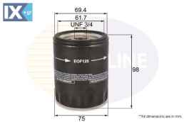 ΦΙΛΤΡΟ ΛΑΔΙΟΥ LAND ROVER  EOF125 LPX100590 LPX100590