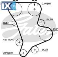 GATES ΙΜΑΝΤΑΣ ΧΡΟΝΙΣΜΟΥ  5583XS 0K88R12205 0K88R12205 0K88R12205B