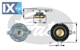 GATES ΤΑΠΑ ΨΥΓΕΙΟΥ TOYOTA  RC122 210731304010 21161304010 4021304010 4121304010 1640123070 1640140120 1640141020 1640141021 1640760010 MB221633 076615205 SE0115205 1792063210 1792078000 1640187706 164