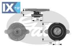 GATES ΤΑΠΑ ΨΥΓΕΙΟΥ MERCEDES  RC131 6045648 6103128 6110459 6127831 77FB8100B1C