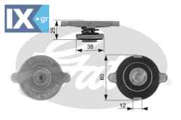 GATES ΤΑΠΑ ΨΥΓΕΙΟΥ HONDA  RC132 19045692003 19045PA0014 2533011413 2533011414 2533011415 4545000040