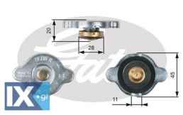 GATES ΤΑΠΑ ΨΥΓΕΙΟΥ HONDA  RC133 1326027 75273 97104194 F87H8100AA XM348100EB 1640132020 1640150210 1640162090 1640163010 1640167150 1640167150A 164016A140 214301P111 214302J600 2143054P00 2143074N00 2