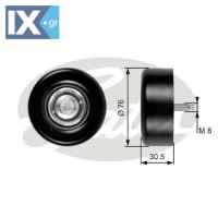 GATES ΤΡΟΧΑΛΙΑ ΙΜΑΝΤΑ POLY-V  T36265 1X4E19A216DB C2S38986 C2S44699 C2S4961 C2S5561