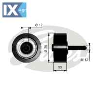 GATES ΤΡΟΧΑΛΙΑ ΙΜΑΝΤΑ POLY-V MERCEDES  T36291 9062003370 9062004470 A9062003370 A9062004470