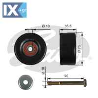 GATES ΤΡΟΧΑΛΙΑ ΙΜΑΝΤΑ POLY-V  T36357 11925JA11A