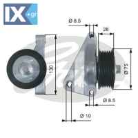 GATES ΤΡΟΧΑΛΙΑ ΙΜΑΝΤΑ POLY-V  T36422 L51015930 L51015930A