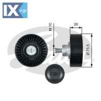 GATES ΤΡΟΧΑΛΙΑ ΙΜΑΝΤΑ POLY-V VAG  T36455 06E903341A 06E903341G 06E903341A 06E903341B 06E903341G 95810211900