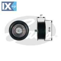 GATES ΤΡΟΧΑΛΙΑ ΙΜΑΝΤΑ POLY-V  T36487 11927HG00B 6512000670 A6512000670