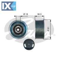 GATES ΤΡΟΧΑΛΙΑ ΙΜΑΝΤΑ POLY-V  T36508 4572001170 A4572001170 4572001170 A4572001170