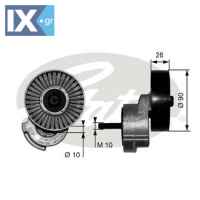 GATES ΤΕΝΤΩΤΗΡΑΣ ΙΜΑΝΤΑ POLY-V  T38122 04536154 04536154AB 1536154AD 4536154 4536154AB 4556027 4536154 4536154AB 4556027