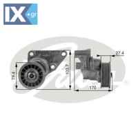 GATES ΤΕΝΤΩΤΗΡΑΣ ΙΜΑΝΤΑ POLY-V  T38158 12554027 12580162 12609719 12554027 12580162 12609719 12609719