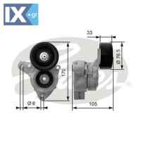 GATES ΤΕΝΤΩΤΗΡΑΣ ΙΜΑΝΤΑ POLY-V  T38421 31170PND003 31170PND013