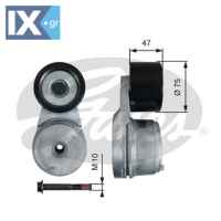 GATES ΤΕΝΤΩΤΗΡΑΣ ΙΜΑΝΤΑ POLY-V  T38576 504046191 99471920 DC466A228AA T202979 504046191 99436331 99471920