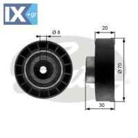 GATES ΤΕΝΤΩΤΗΡΑΣ ΙΜΑΝΤΑ POLY-V  T39059 PQR10027 AHU2625 CDU1946 PQR10027