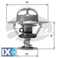 GATES ΘΕΡΜΟΣΤΑΤΗΣ FORD  TH04277 75621 212000C810 212000C811 2120040F00 2120053J00 2120053J10 2120058G02 2120093J00 2120093J01 21200VJ200 1953231 1961674