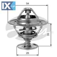 GATES ΘΕΡΜΟΣΤΑΤΗΣ LAND ROVER  TH12988G1 75010 75130 75153 75194 75624 GTS108 PEL000240 2120005D10 2120005D11 2120005D12 2120016A05 2120096012 21200G2401 21200V0705 21200W3305 21200W3310 21200Y9701 212