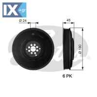 GATES ΤΡΟΧΑΛΙΑ ΣΤΡΟΦΑΛΟΥ  TVD1034