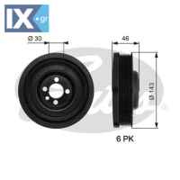 GATES ΤΡΟΧΑΛΙΑ ΣΤΡΟΦΑΛΟΥ  TVD1040 038105243M 038105243M 038105243L 038105243M 038105243M