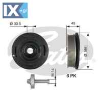 GATES ΤΡΟΧΑΛΙΑ ΣΤΡΟΦΑΛΟΥ  TVD1041A 4401782 4411109 4418764 4430600 4430728 4433562 4506031 9109782 9201412 93160651 93161428 93161444 93196088 93198114 1230300Q0K 1230300QAE 4401782 4411109 4418764 44