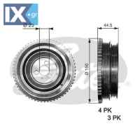 GATES ΤΡΟΧΑΛΙΑ ΣΤΡΟΦΑΛΟΥ  TVD1049 46516096 71711983 7778028 46516096 7778028