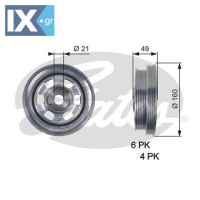 GATES ΤΡΟΧΑΛΙΑ ΣΤΡΟΦΑΛΟΥ  TVD1084 0515T5 0515T5 504048057