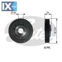 GATES ΤΡΟΧΑΛΙΑ ΣΤΡΟΦΑΛΟΥ  TVD1113