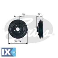 GATES ΤΡΟΧΑΛΙΑ ΣΤΡΟΦΑΛΟΥ  TVD1124 MD110165