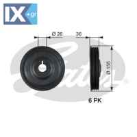 GATES ΤΡΟΧΑΛΙΑ ΣΤΡΟΦΑΛΟΥ  TVD1126