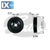 GATES ΤΡΟΧΑΛΙΑ ΣΤΡΟΦΑΛΟΥ  TVD1131 55564573 614584 55564573 614584 55564573