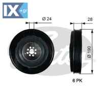 GATES ΤΡΟΧΑΛΙΑ ΣΤΡΟΦΑΛΟΥ  TVD1133 059105251AA 059105251AD 059105251AH 059105251AJ 059105251AR 059105251AS 059105251AT 059105251BB 059105251BN 059105251BQ 059105251N 059105251S 059105251AA 059105251AD