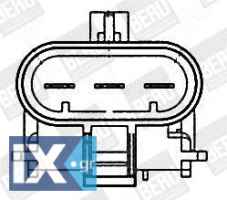 BERU ΒΕΝΤΙΛΑΤΕΡ ΨΥΓΕΙΟΥ  LE627 1314447 1341334