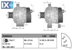 DENSO ΔΥΝΑΜΟLAND ROVER  DAN020 AMR3021 AMR3021E AMR4247 AMR4247E
