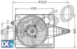 DENSO ΒΕΝΤΙΛΑΤΕΡ  DER01004 60571069 60806746 7606543 7659426 60571069 60806746 7606543 7659426
