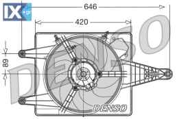 DENSO ΒΕΝΤΙΛΑΤΕΡ  DER01010 60816690 60816690
