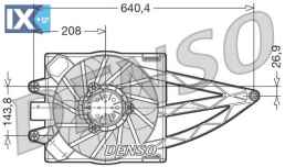 DENSO ΒΕΝΤΙΛΑΤΕΡ FIAT  DER09018 46799413