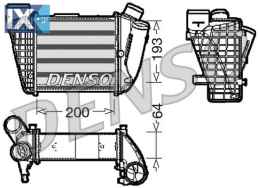 DENSO ΨΥΓΕΙΟ INTERCOOLER  DIT02004 8E0145805C 8E0145806C 8E0145806D