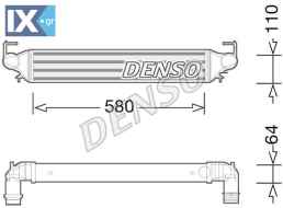 DENSO ΨΥΓΕΙΟ INTERCOOLER FIAT  DIT09118 51966752