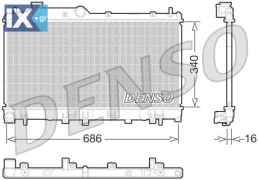 DENSO ΨΥΓΕΙΟ ΜΗΧΑΝΗΣ  DRM36014 45119AJ010