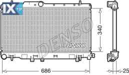 DENSO ΨΥΓΕΙΟ ΜΗΧΑΝΗΣ SUBARU  DRM36019 45111FE000 45119FE000